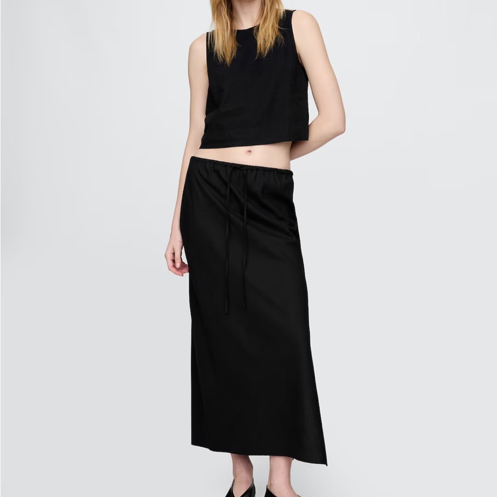 NWT Gap Linen Blend Maxi Skirt - Small Tall
